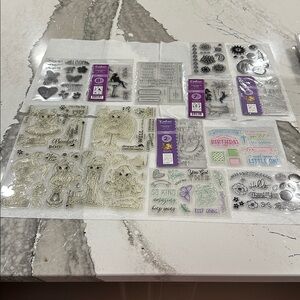 Elegant Clear Stamp Set for Home Design